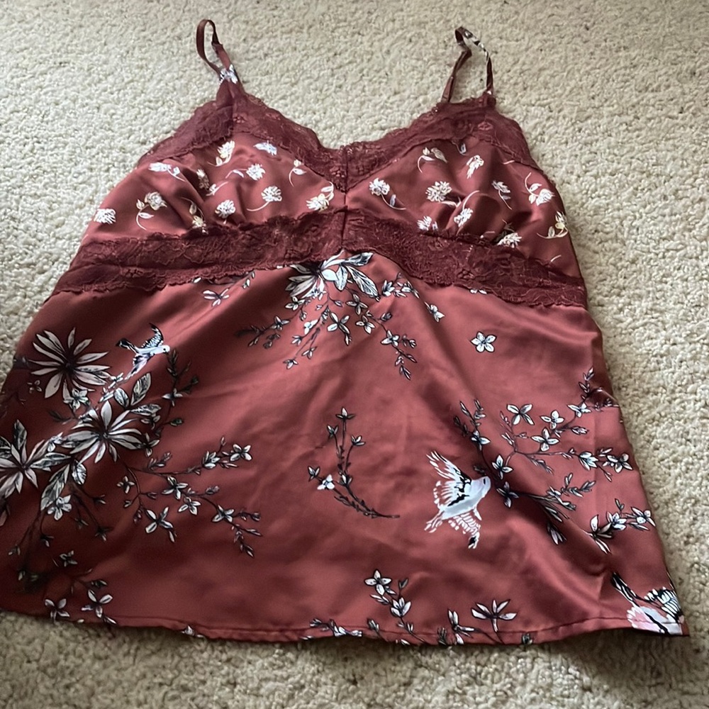 lingerie top with white flowers great quality